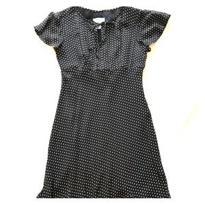 Talbots Silk Polka Dot Dress